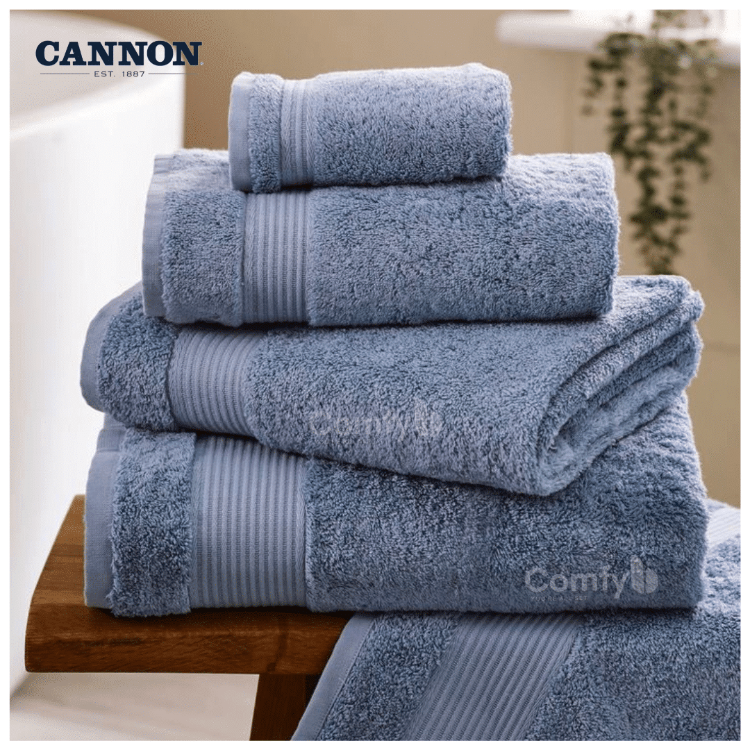 CANNON 100% COTTON BLUES' TOWELS