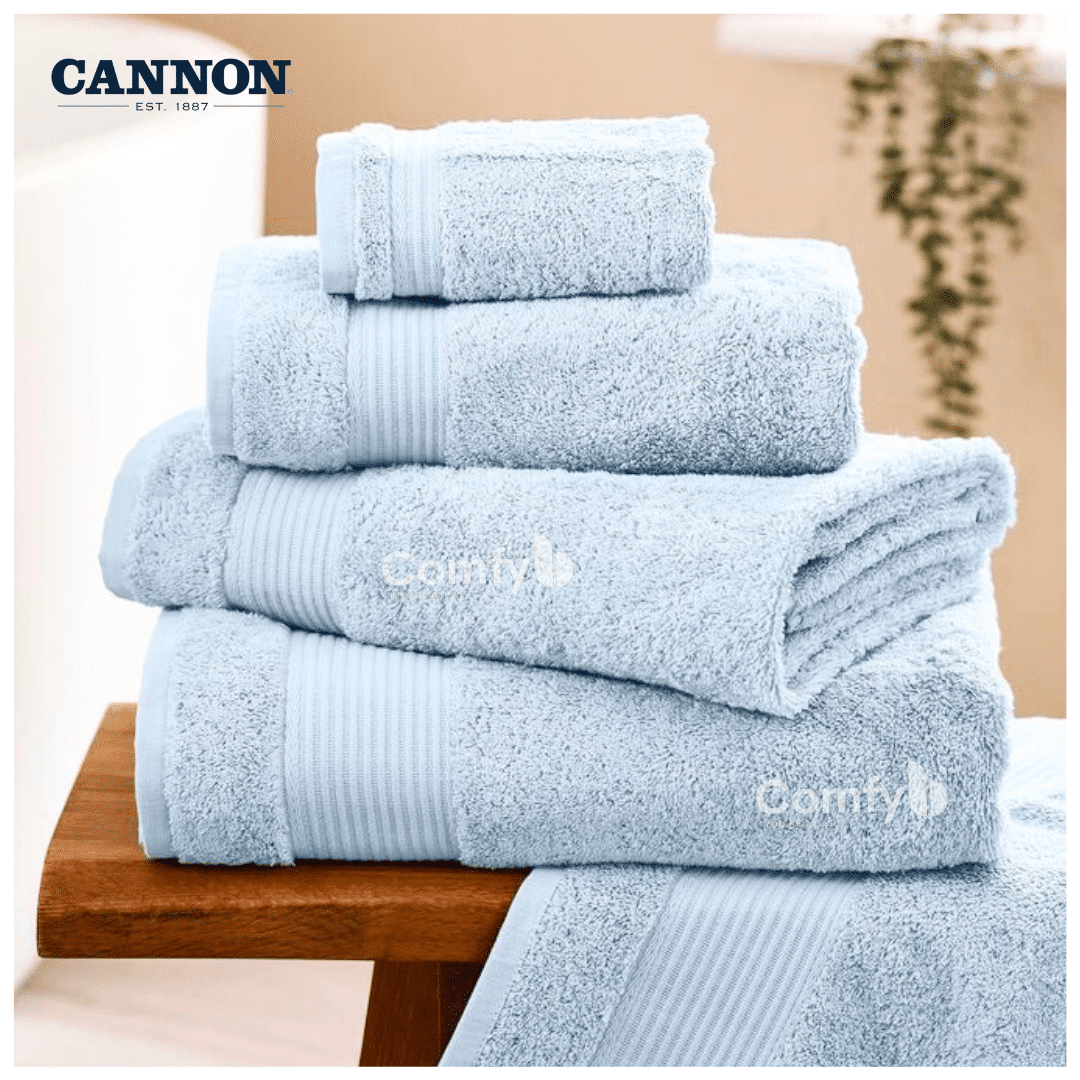 CANNON 100% COTTON BLUES' TOWELS