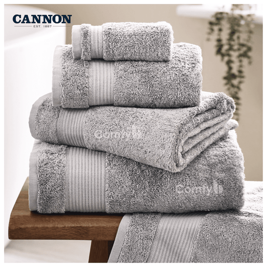 CANNON 100% COTTON GREYS TOWELS