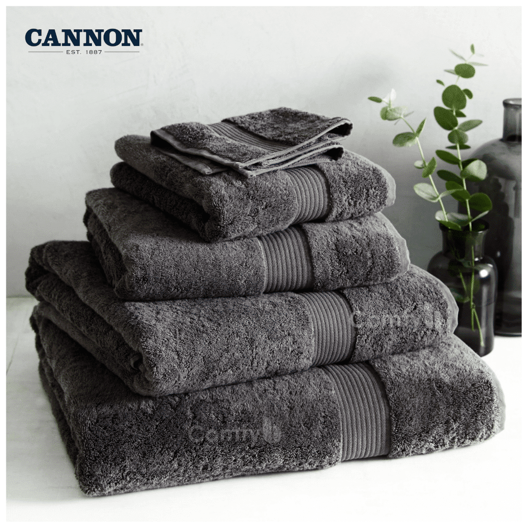 CANNON 100% COTTON GREYS TOWELS