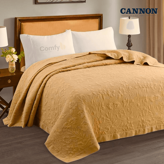 CANNON 100% STONE WASH COTTON BEDSPREAD SET VEKO