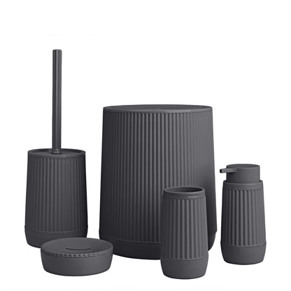 OKY NIDA SOLID BATHROOM SET ROUND 5 PIECE