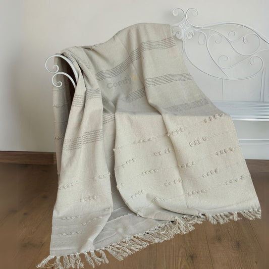 BOHO THROW BLANKET LINO