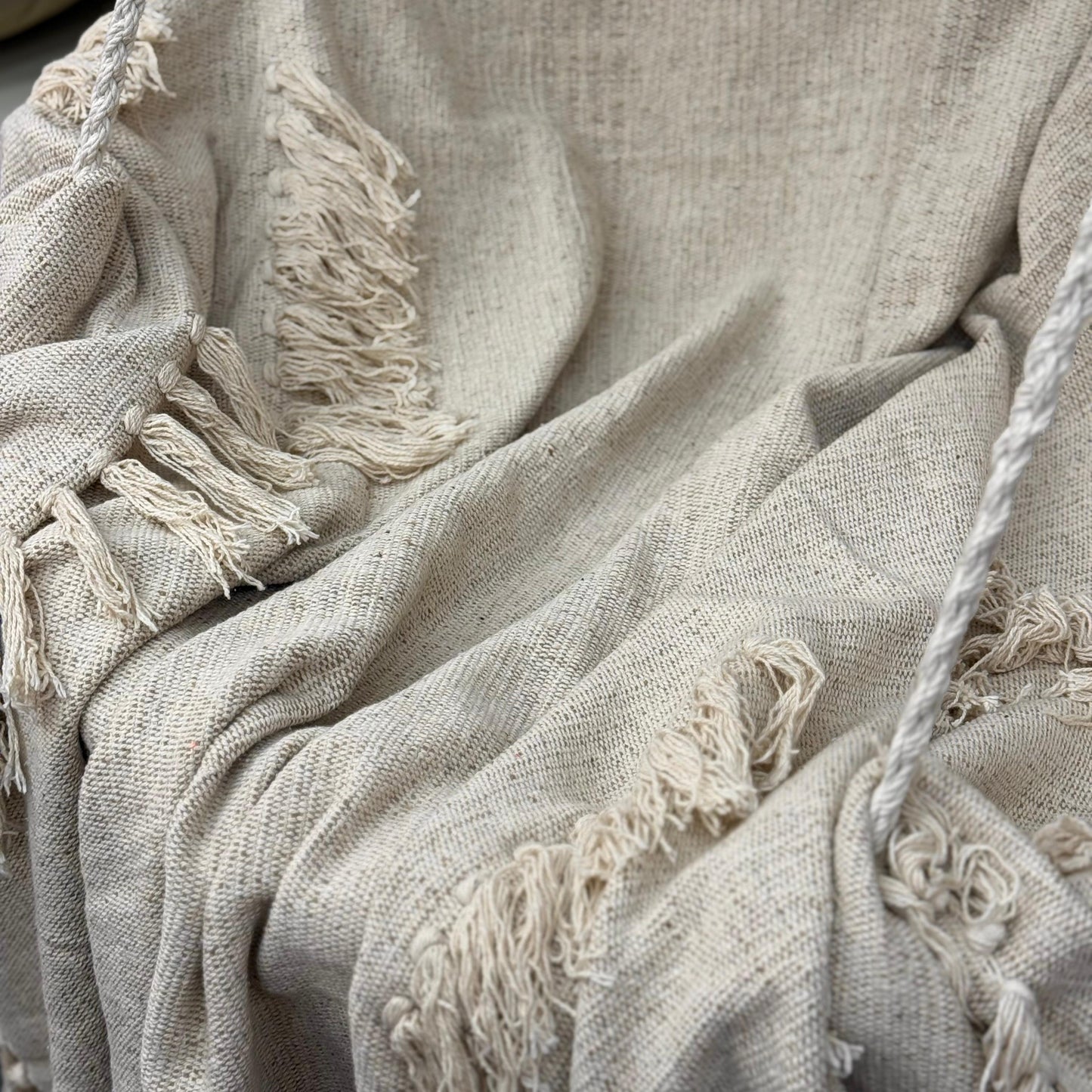 BOHO THROW BLANKET WITH TASSELS