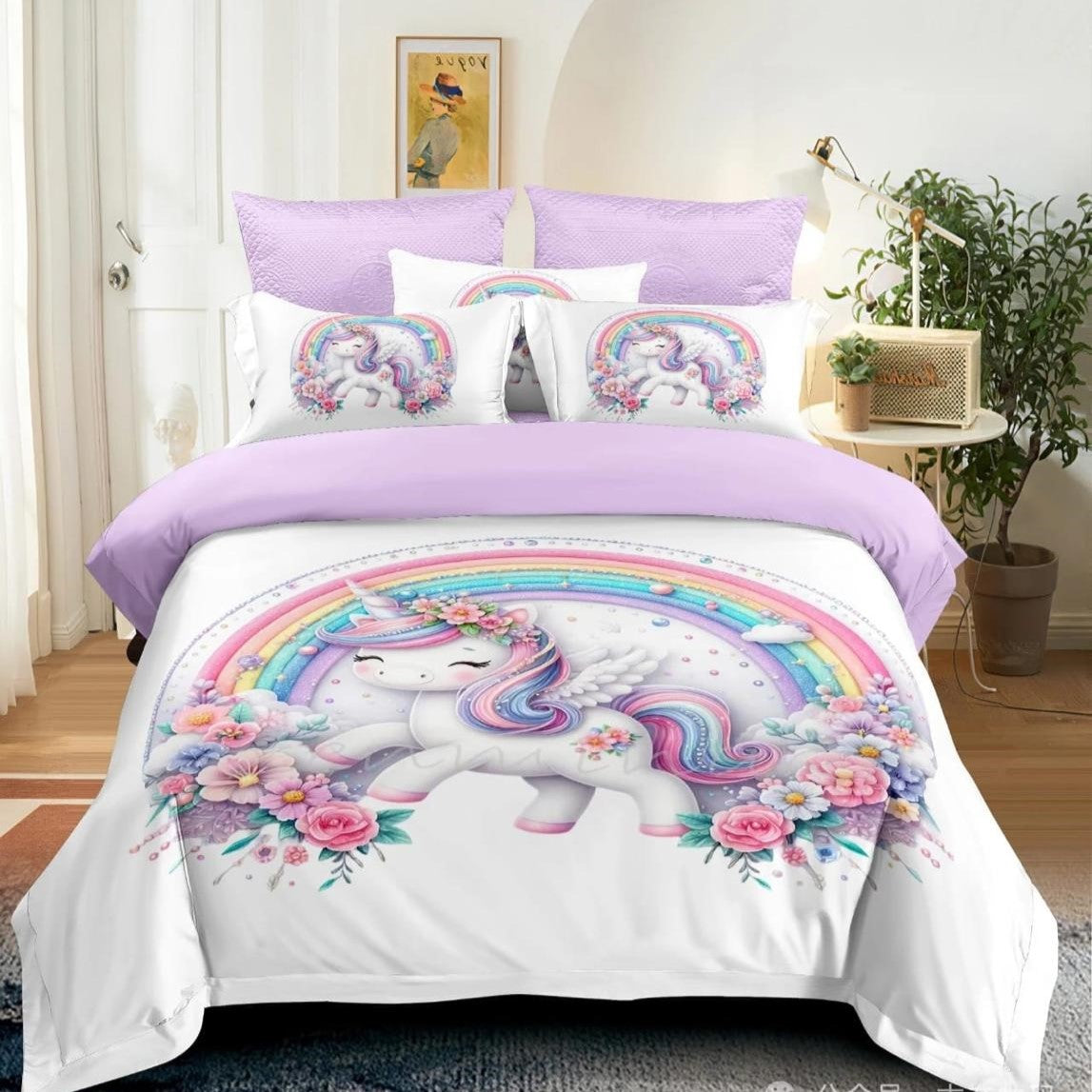 UNICORN MICROFIBER BED SET