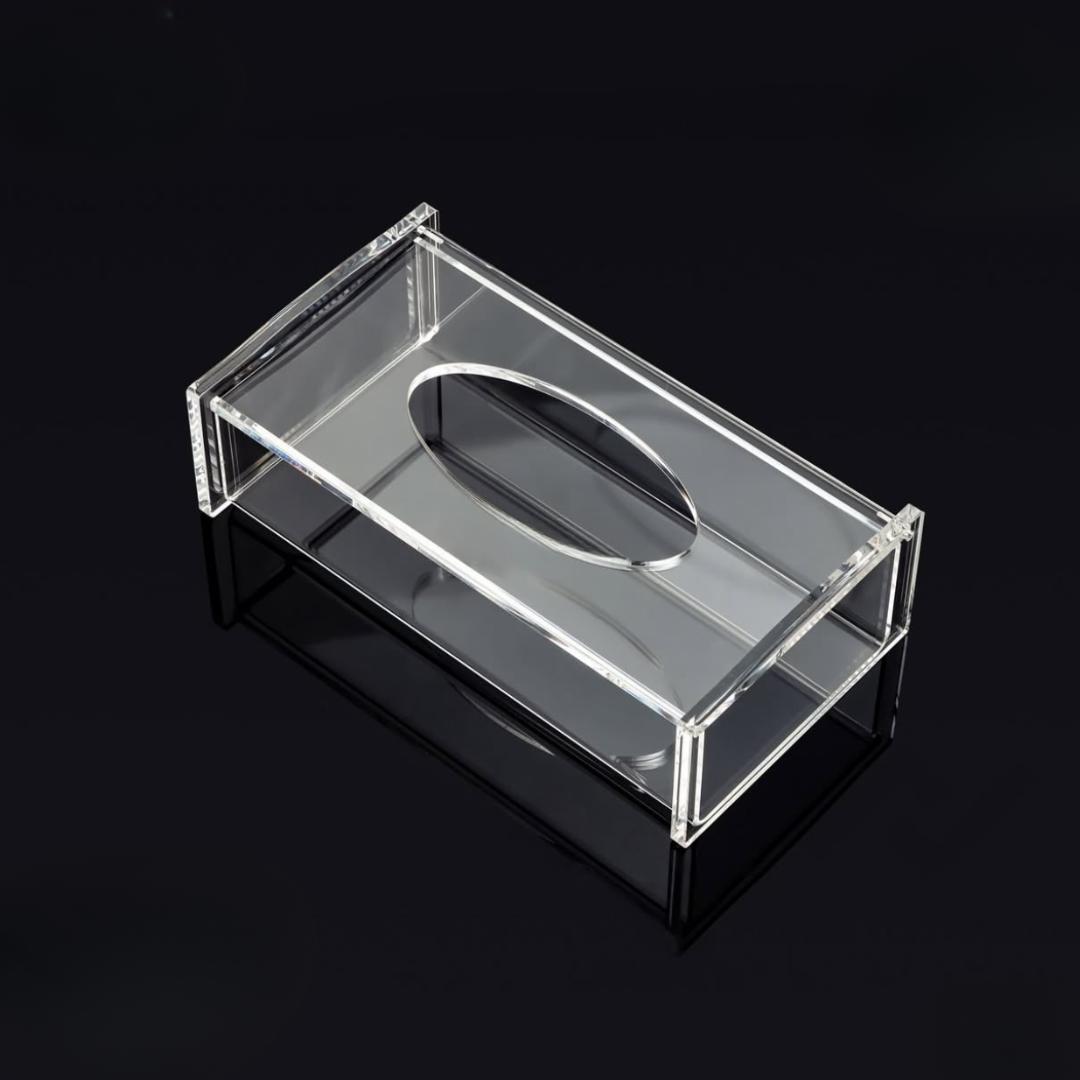 TISSUE BOX TRANSPARENT STRAIGHT