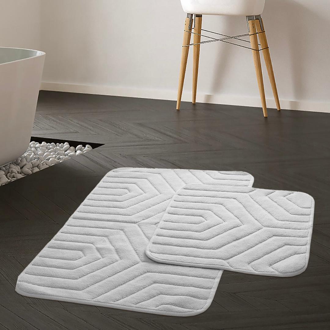 BST 100% COTTON HOME BATHMAT SET 2-PIECE