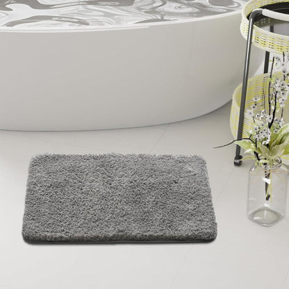 SOLID FLUFFY ANTI SLIP BATHMAT 1 PIECE