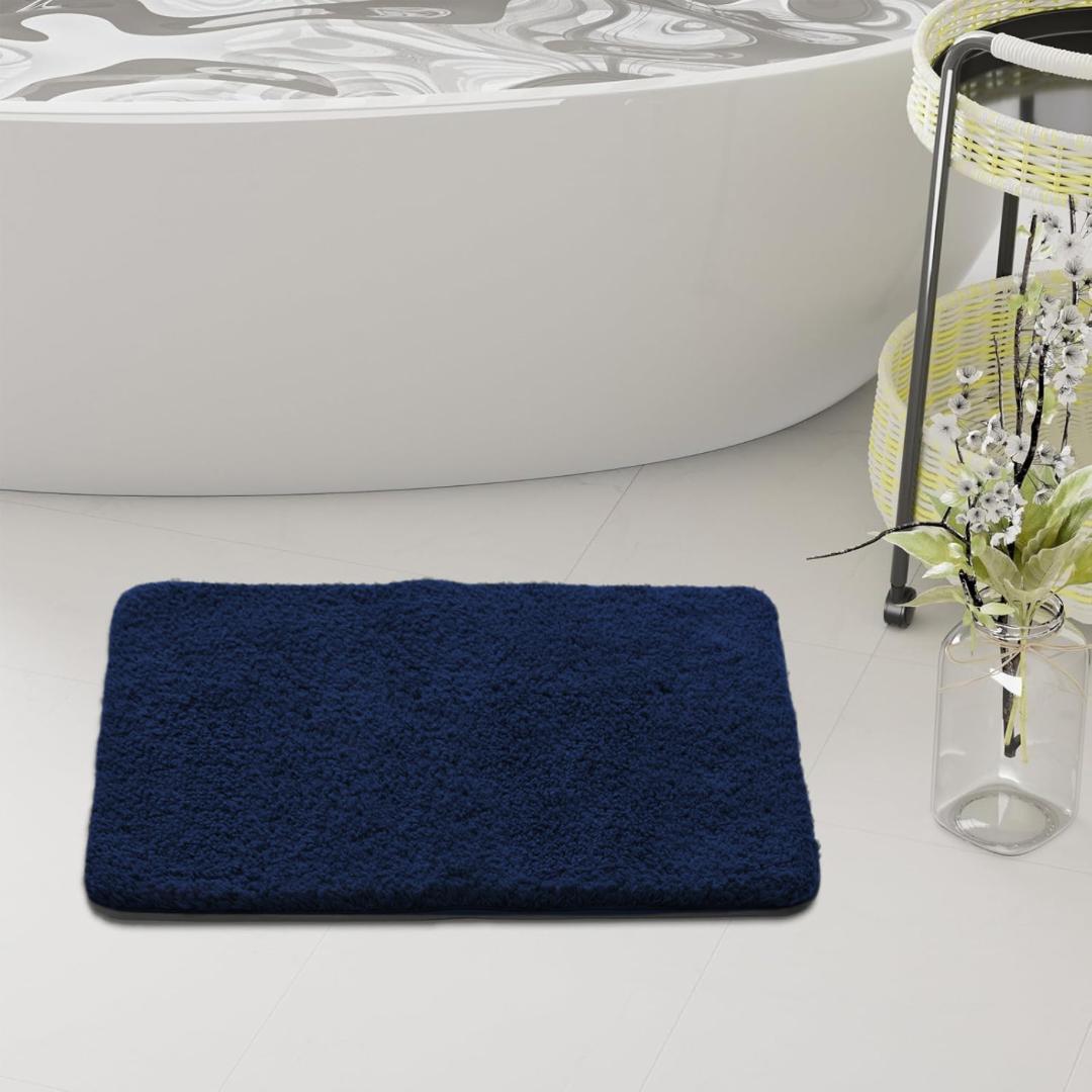 SOLID FLUFFY ANTI SLIP BATHMAT 1 PIECE