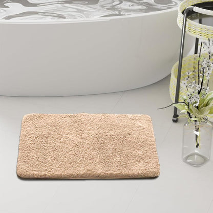 SOLID FLUFFY ANTI SLIP BATHMAT 1 PIECE