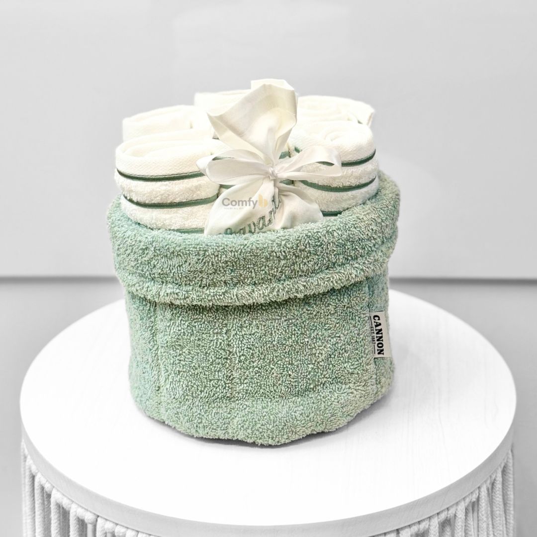 CANNON TOWELS BASKET SET 8-PIECE