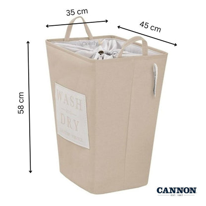 CANNON LINEN LAUNDRY BASKET WITH LID