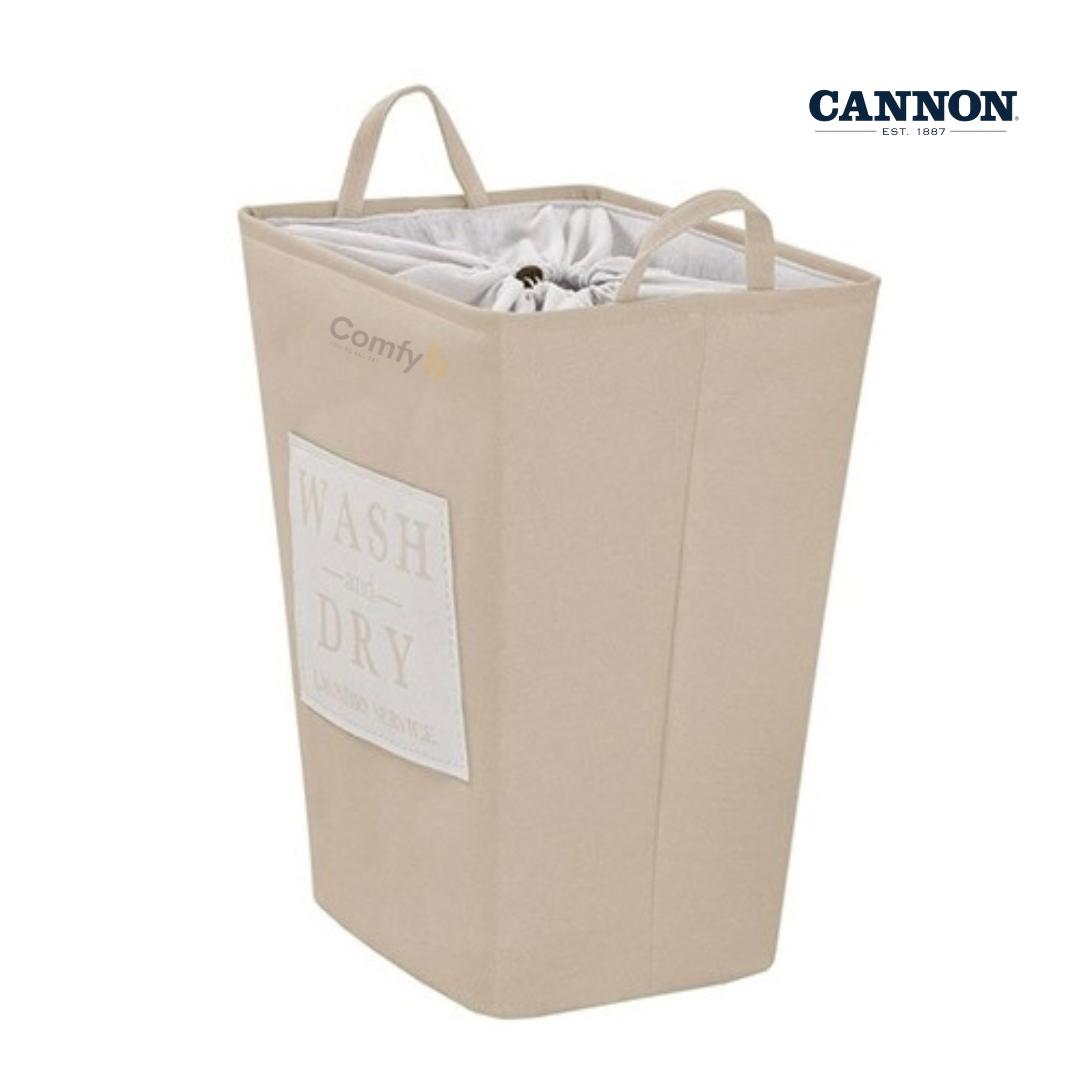 CANNON LINEN LAUNDRY BASKET WITH LID