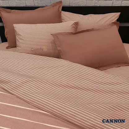 CANNON 100% COTTON BED SET STRIPE