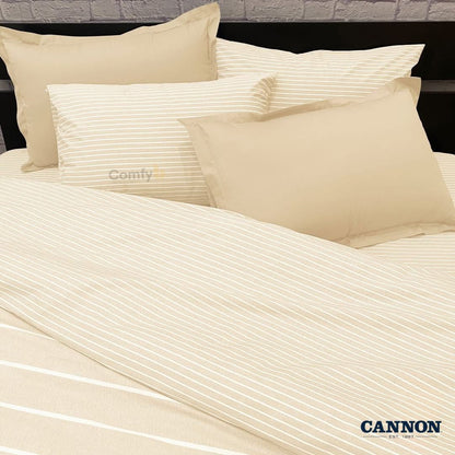 CANNON 100% COTTON BED SET STRIPE