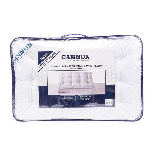 CANNON DOWN ALTERNATIVE DUAL LAYER PILLOW