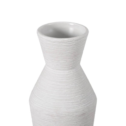 LARA CERAMIC STRIPED ROUND VASE