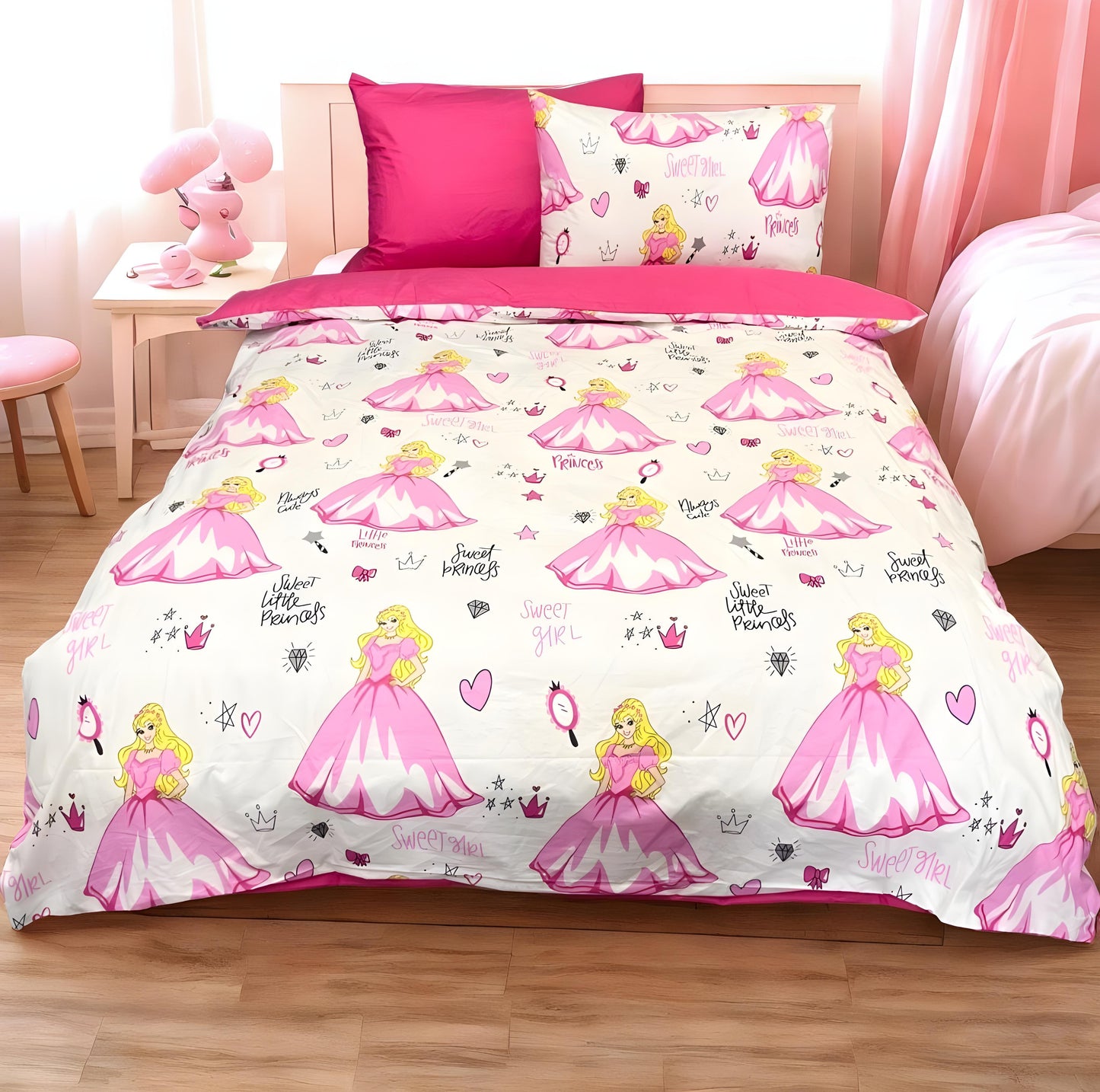 COMFYB 100% COTTON PRINCESS BED SET