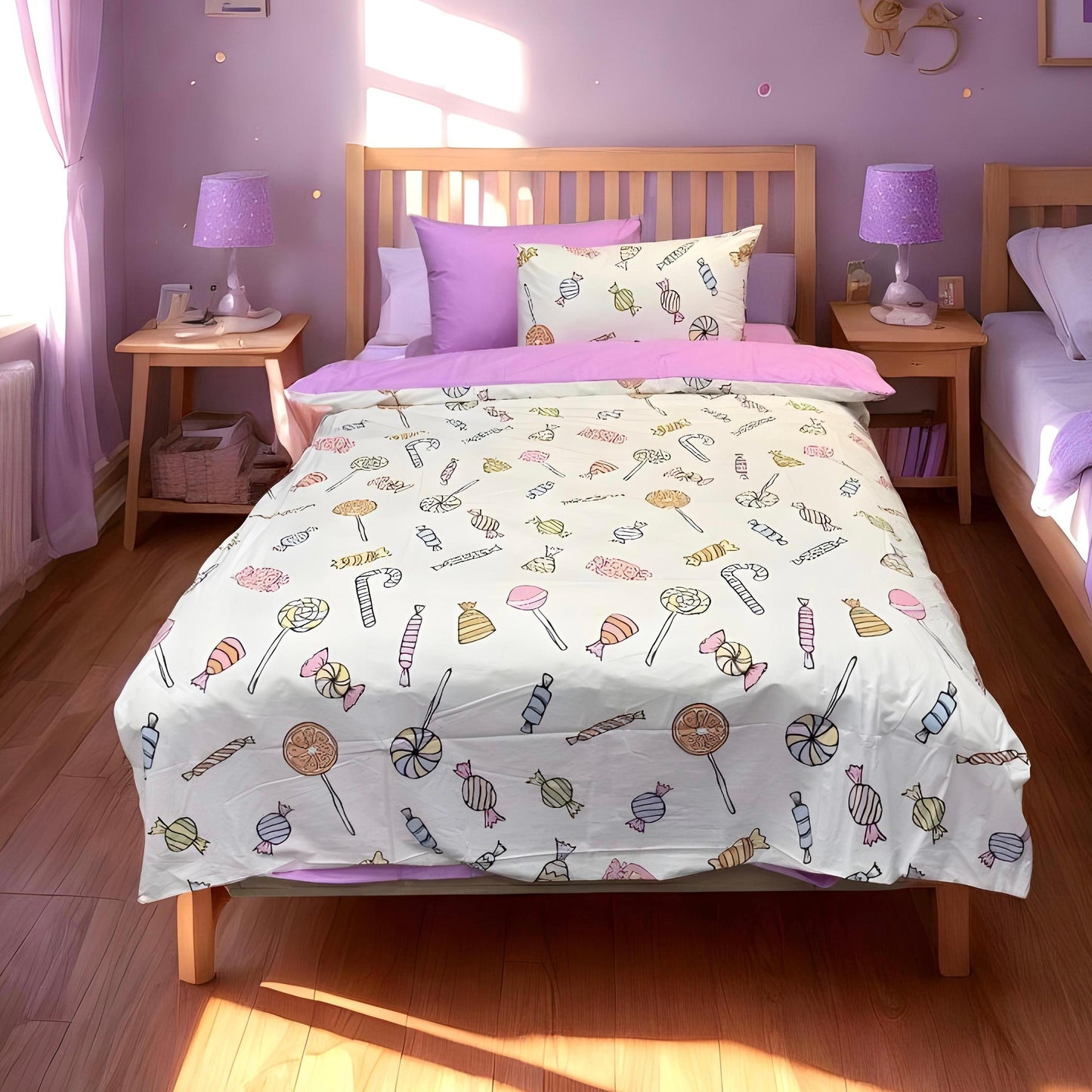 COMFYB 100% COTTON LOLIPOP BED SET