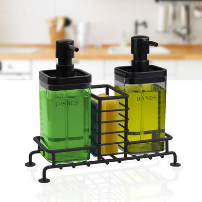 OKY DOUBLE SOAP DISPENSER WITH STAND