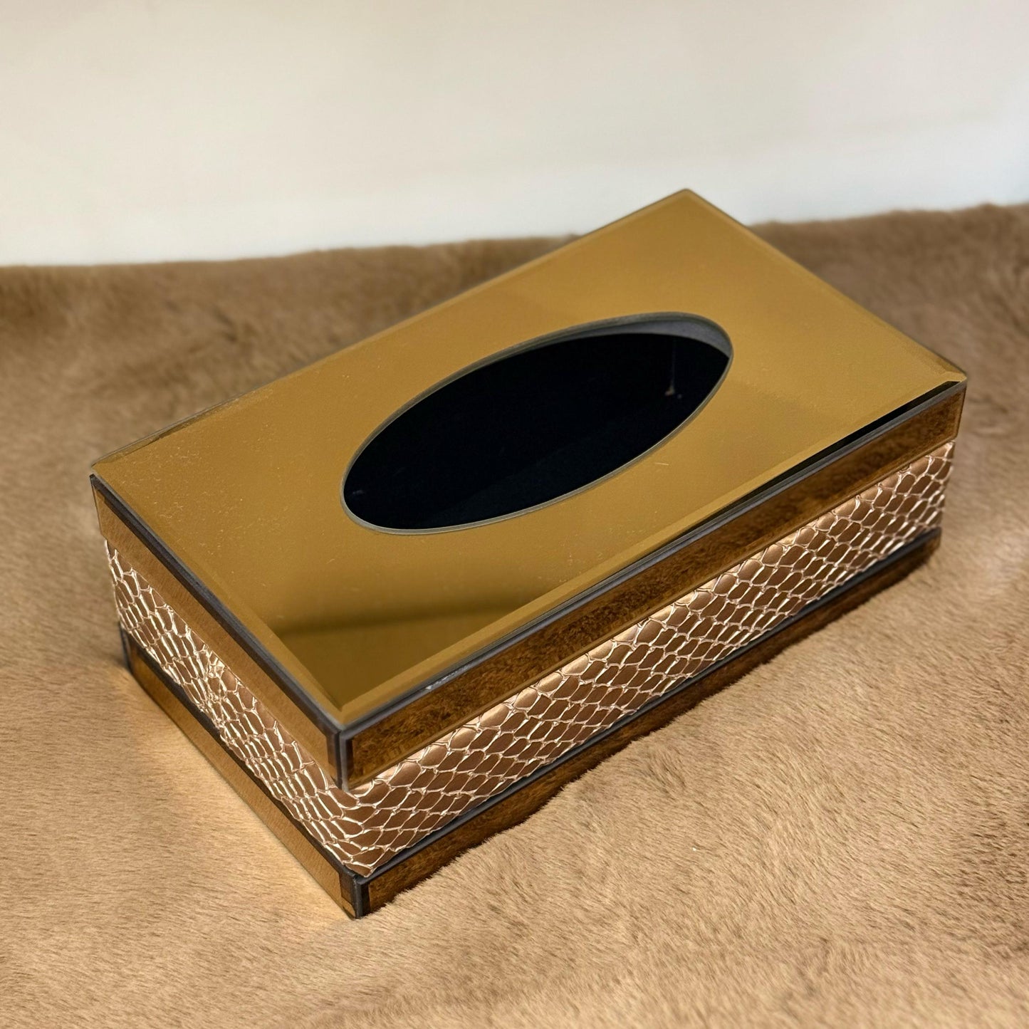 MIRROR LUXURY TISSUE BOX