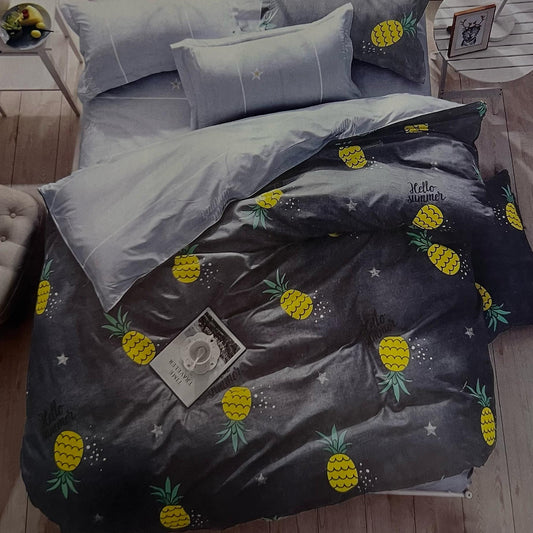 PINEAPPLE MICROFIBER KID'S BED SET