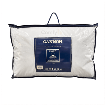 CANNON LUXURY WHITE DUCK DOWN PILLOW