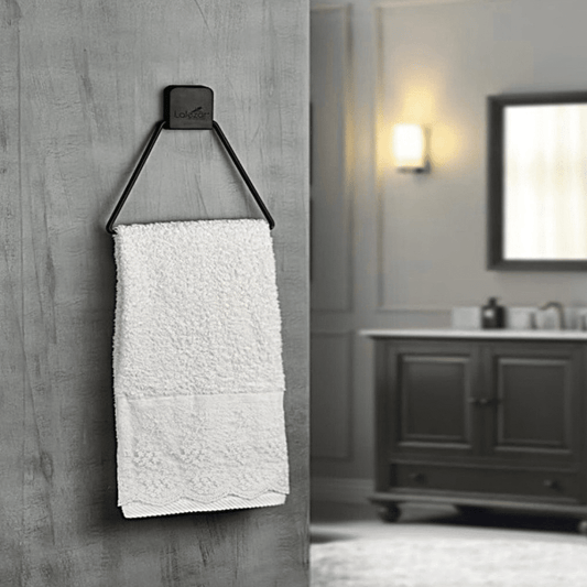 TOWEL RING HOLDER BLACK TRIANGLE