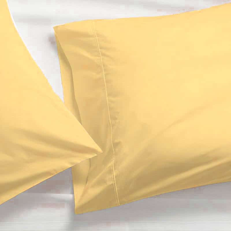 COMFYB 100% COTTON YELLOW PILLOWCASES