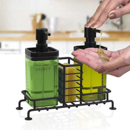 OKY DOUBLE SOAP DISPENSER WITH STAND